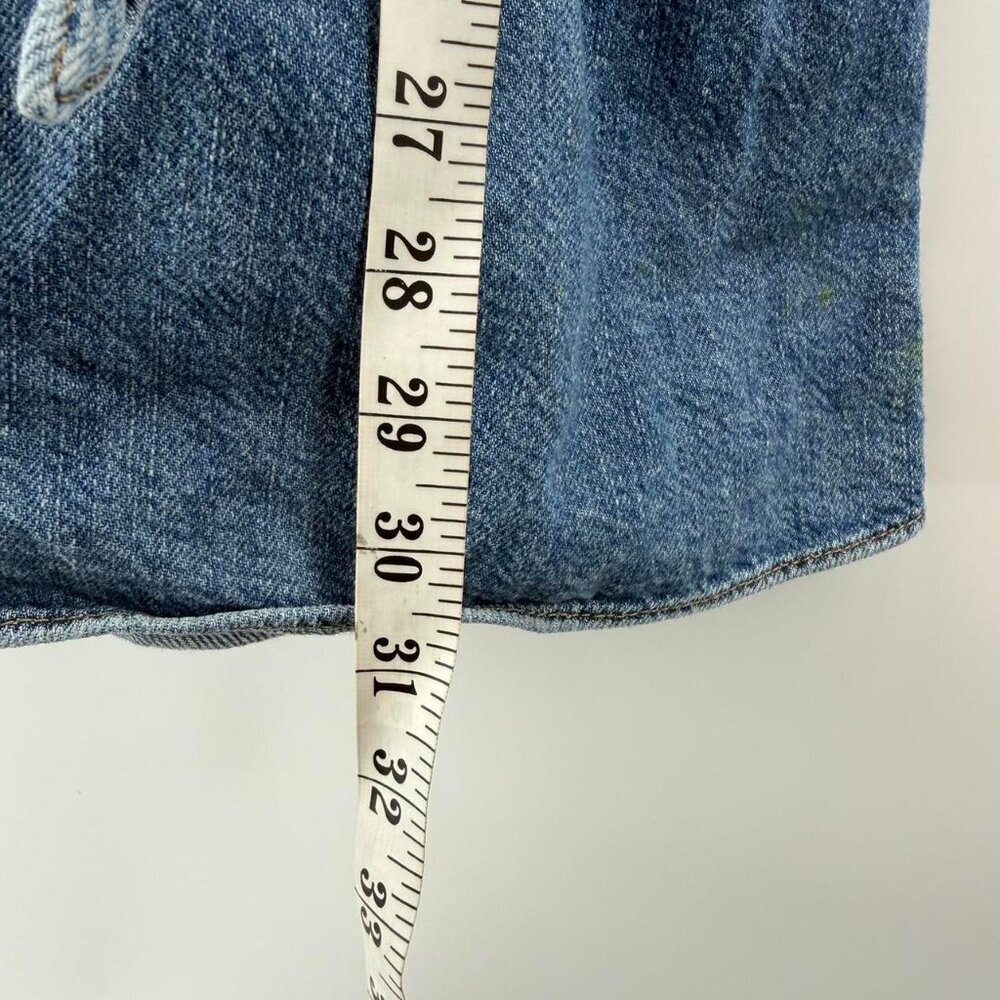 Alice + Olivia Jeans denim snap dress Size 2 - Picture 5 of 6